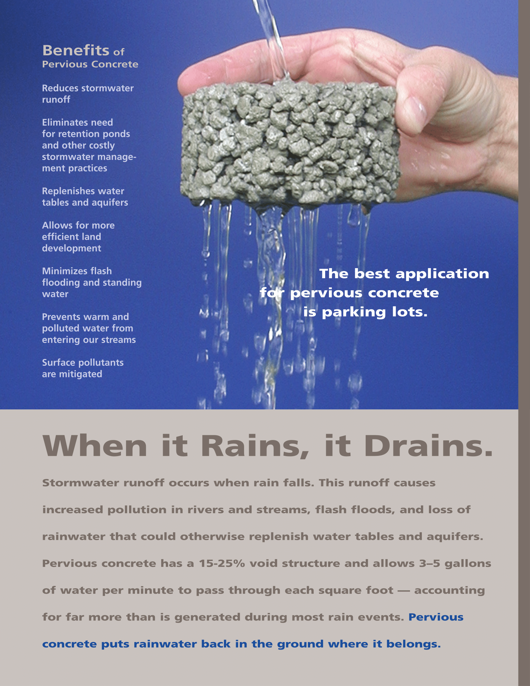 Pervious Concrete When it Rains, it Drains ABESC